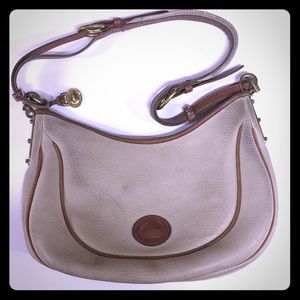 Tan Vintage Dooney And Bourke Crossbody Bag Purse